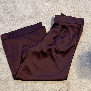 Torrid Petite Deep Purple Satin Pants
